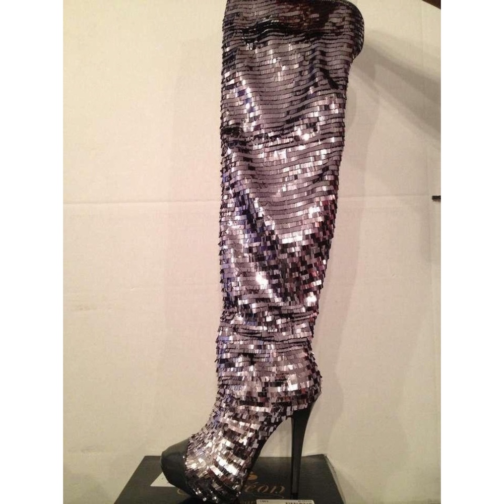 Sequin boots